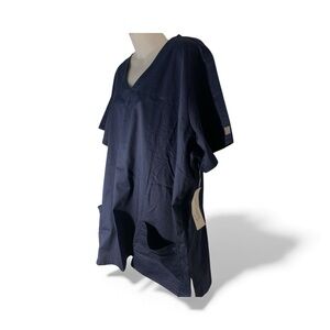 Butter Soft Stretch Scrub Navy Top